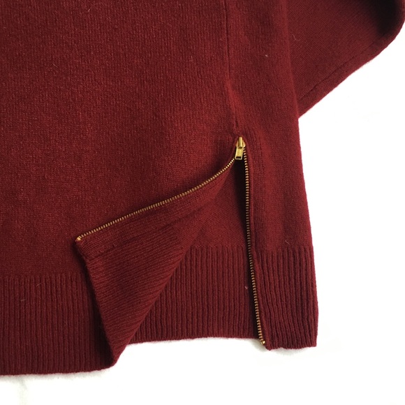 NWOT J.Crew Crewneck Sweater w/ Zipper Details - Picture 5 of 8